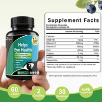 Lutein Eye Supplement - Vitamins, 30-Day Supply For Vision Clarity &