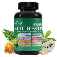 Soursop Supplement Containing 20 Herbal Extracts Including Seaweed,